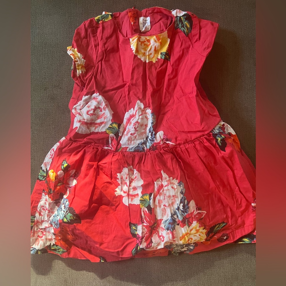 GAP Red Floral Toddler Dress